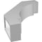 Ekena Millwork 3 1/2-in. W x 12-in. D x 16-in. H Merced Architectural Grade PVC Knee Brace BRCP035X12X16MRC - alternate 4